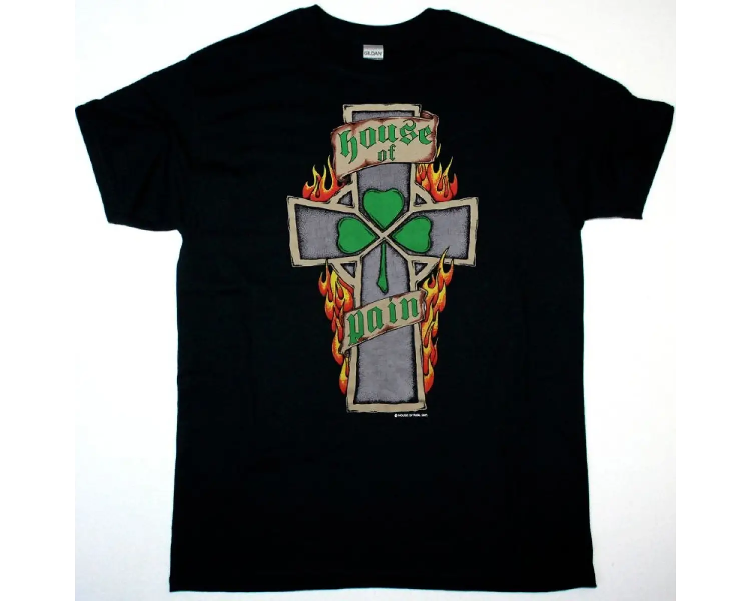 HATEBREED LOGO NEW BLACK T-SHIRT ÖN VE ARAKA BASKILI