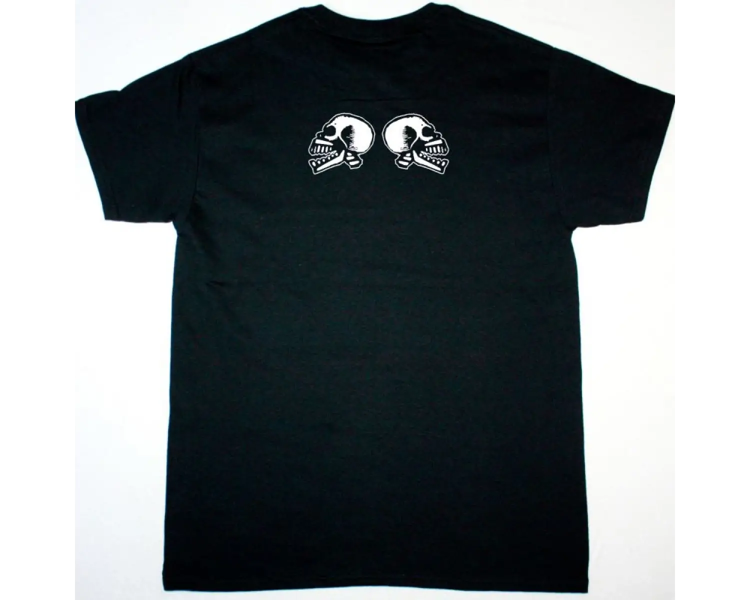 HATEBREED SKULL LOGO NEW BLACK T-SHIRT ÖN VE ARAKA BASKILI