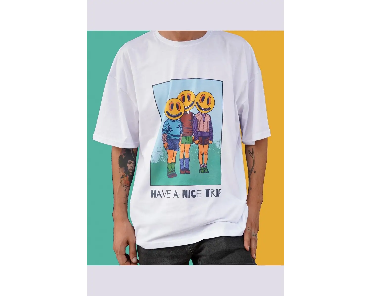 Have A Nice Trip Oversize Tişört