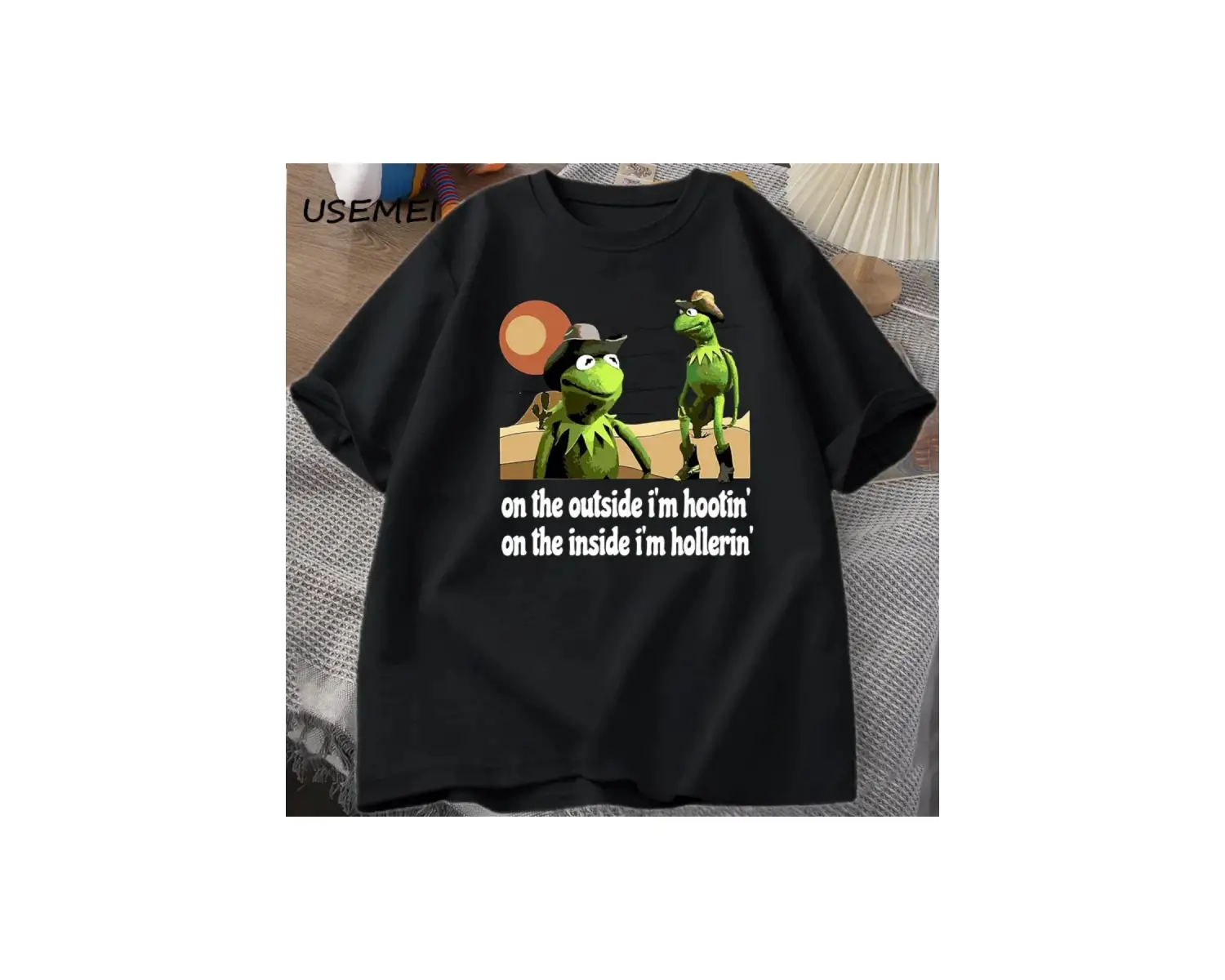 Hayat Çorba Ben Çatal T Shirt Erkekler Kadınlar için Komik Kedi Baskılı T-shirt Çirkin Aptal 2945