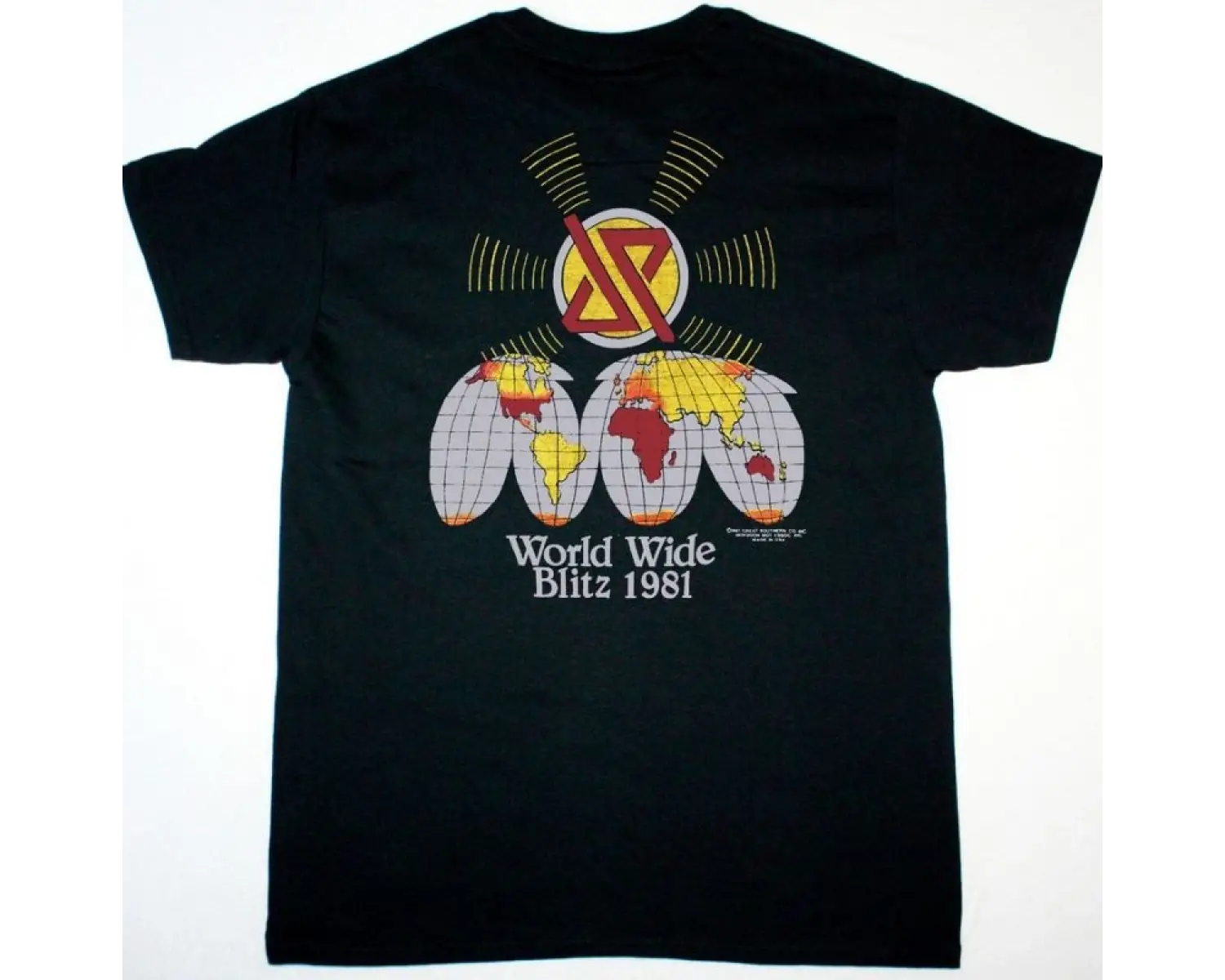HEART BAD ANIMALS TOUR 1988 NEW WHITE T-SHIRT ÖN VE ARAKA BASKILI