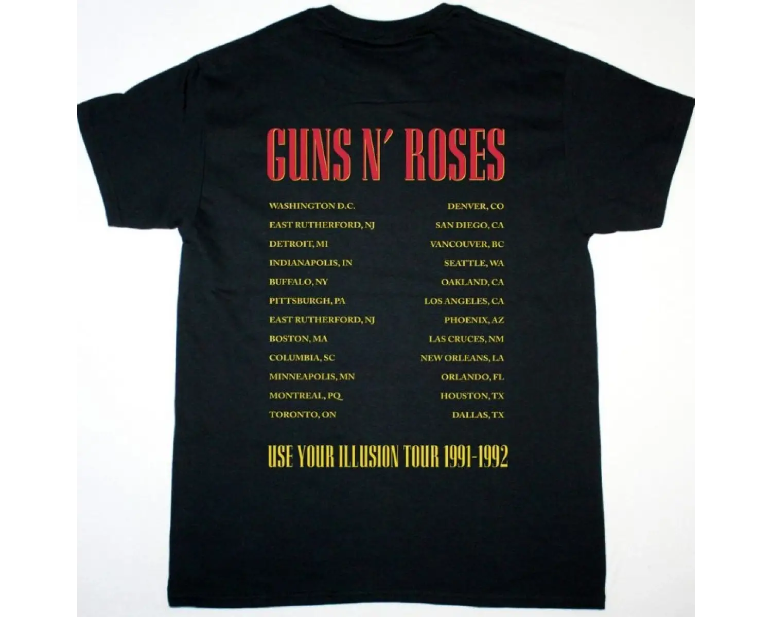 HEART PASSION WORKS TOUR NEW BLACK T SHIRT ÖN VE ARAKA BASKILI
