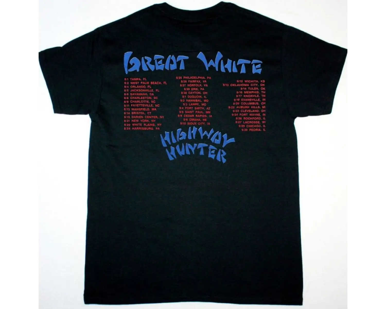HEAVEN 17 PENTHOUSE AND PAVEMENT NEW WHITE T-SHIRT ÖN VE ARAKA BASKILI
