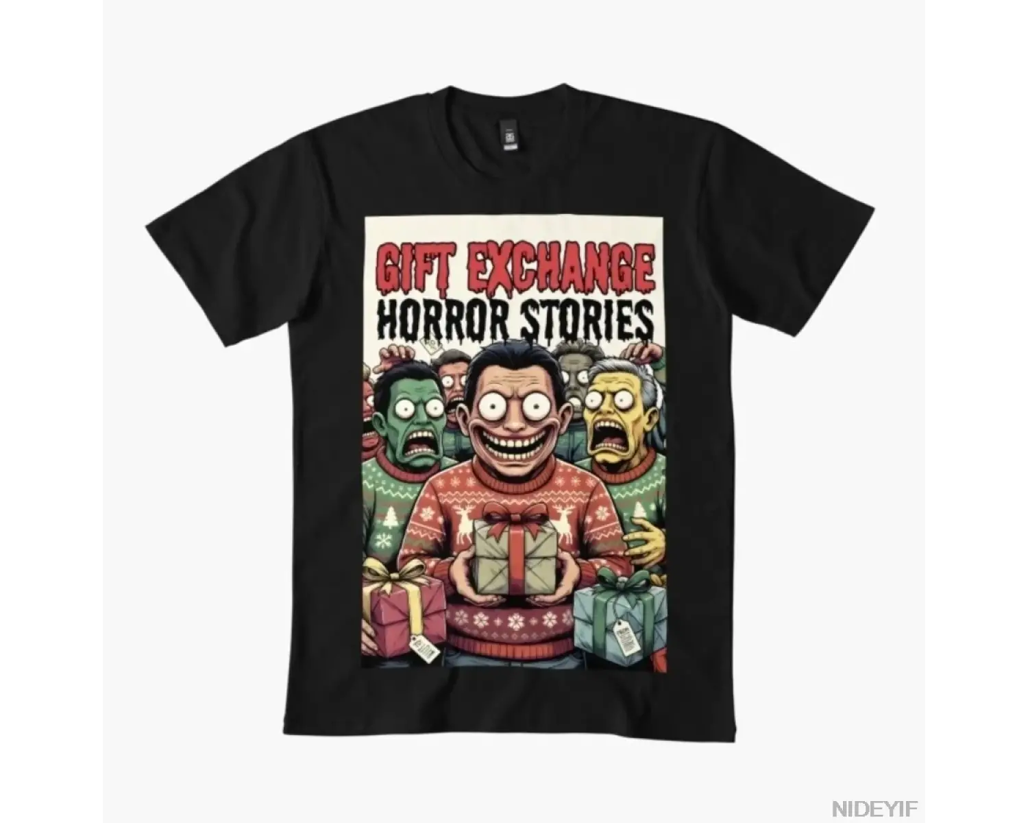 Hediye Değişim Korku Hikayeleri Erkekler Kadınlar Için T-shirt % 100% Pamuk T Shirt Kısa Koll