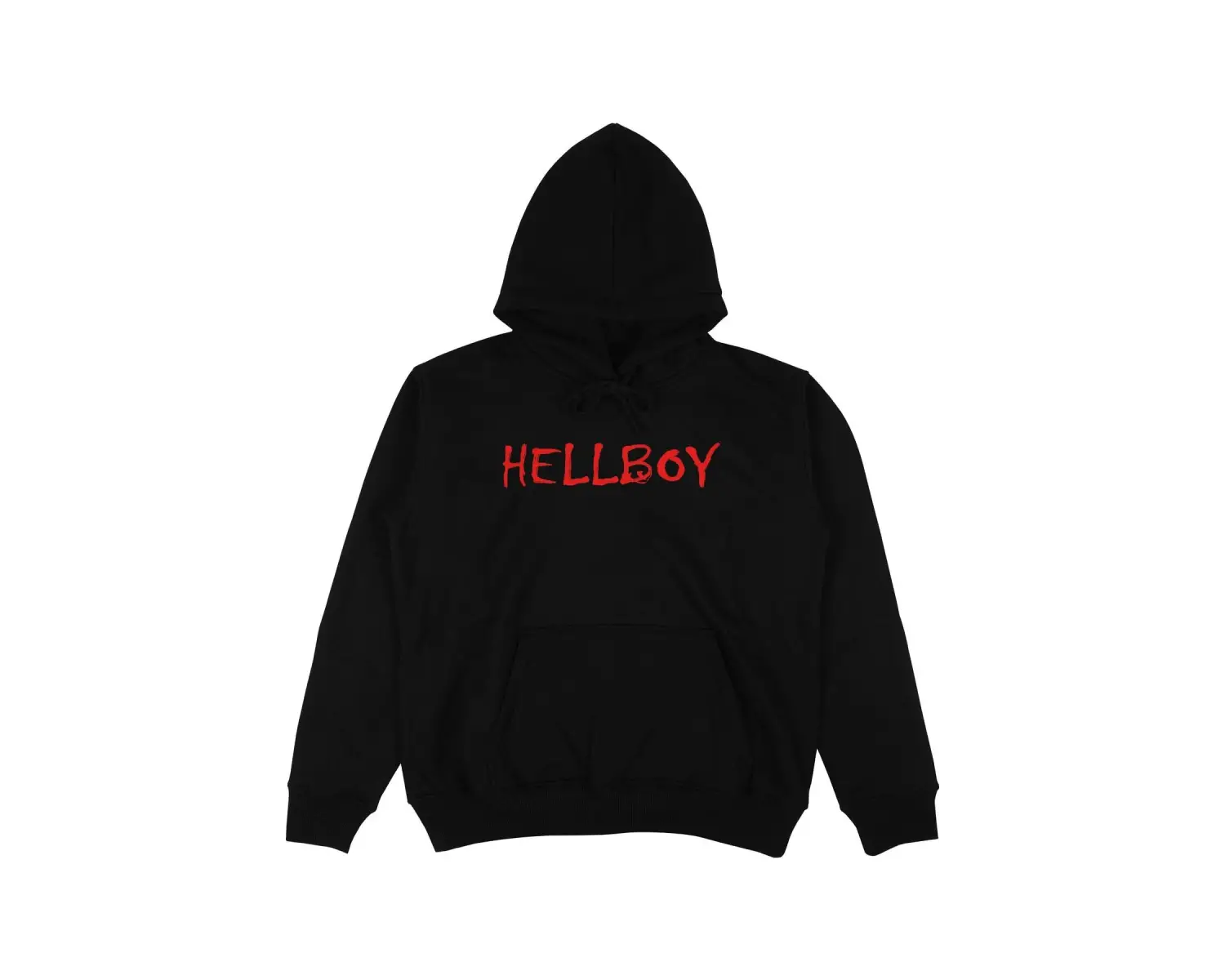 Hellboy Beyaz Oversize Unisex Kapüşonlu Sweatshirt Hoodie