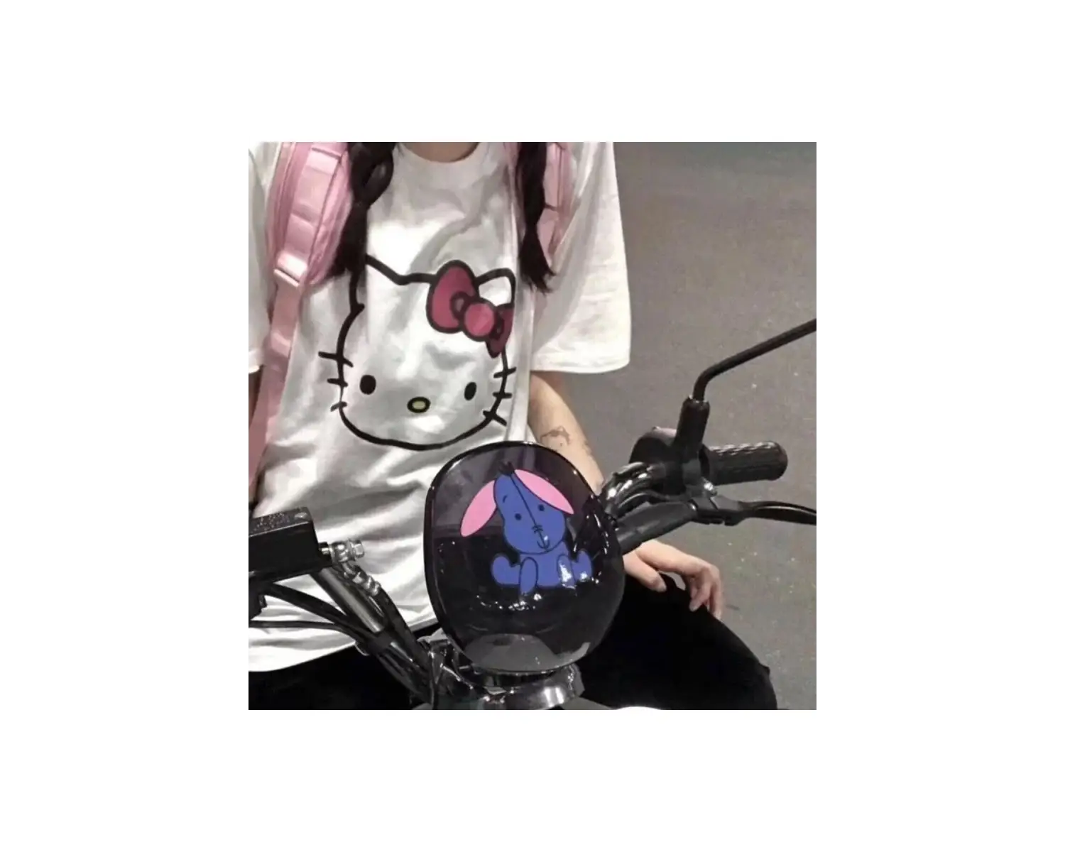Hello Kitty Ön Ve Sırt Baskılı Beyaz Tshirt Arsbeyazhelloktty