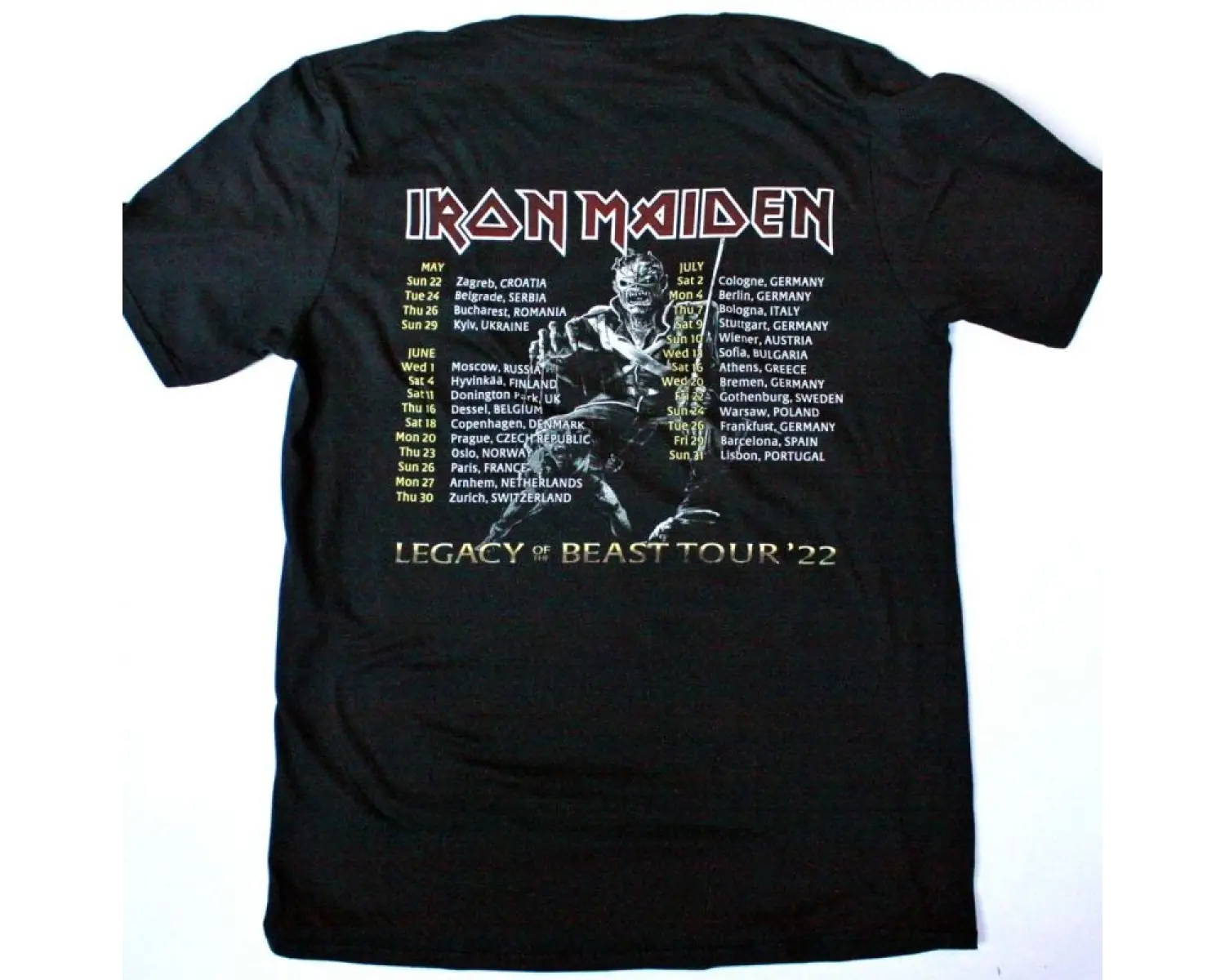 HELLOWEEN DR.STEIN88 NEW WHITE T-SHIRT ÖN VE ARAKA BASKILI