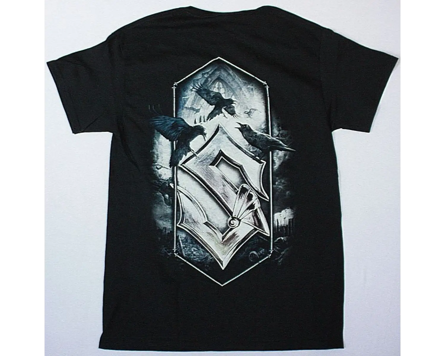 HELLOWEEN HELLOWEEN NEW BLACK T-SHIRT ÖN VE ARAKA BASKILI
