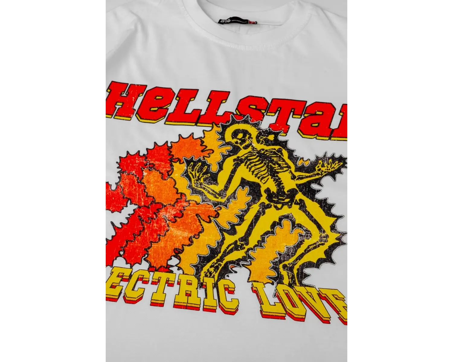 Hellstar Baskılı Beyaz Oversize Unisex