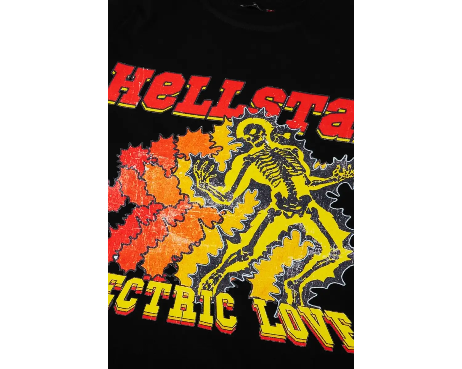 Hellstar Baskılı Siyah Oversize Unisex