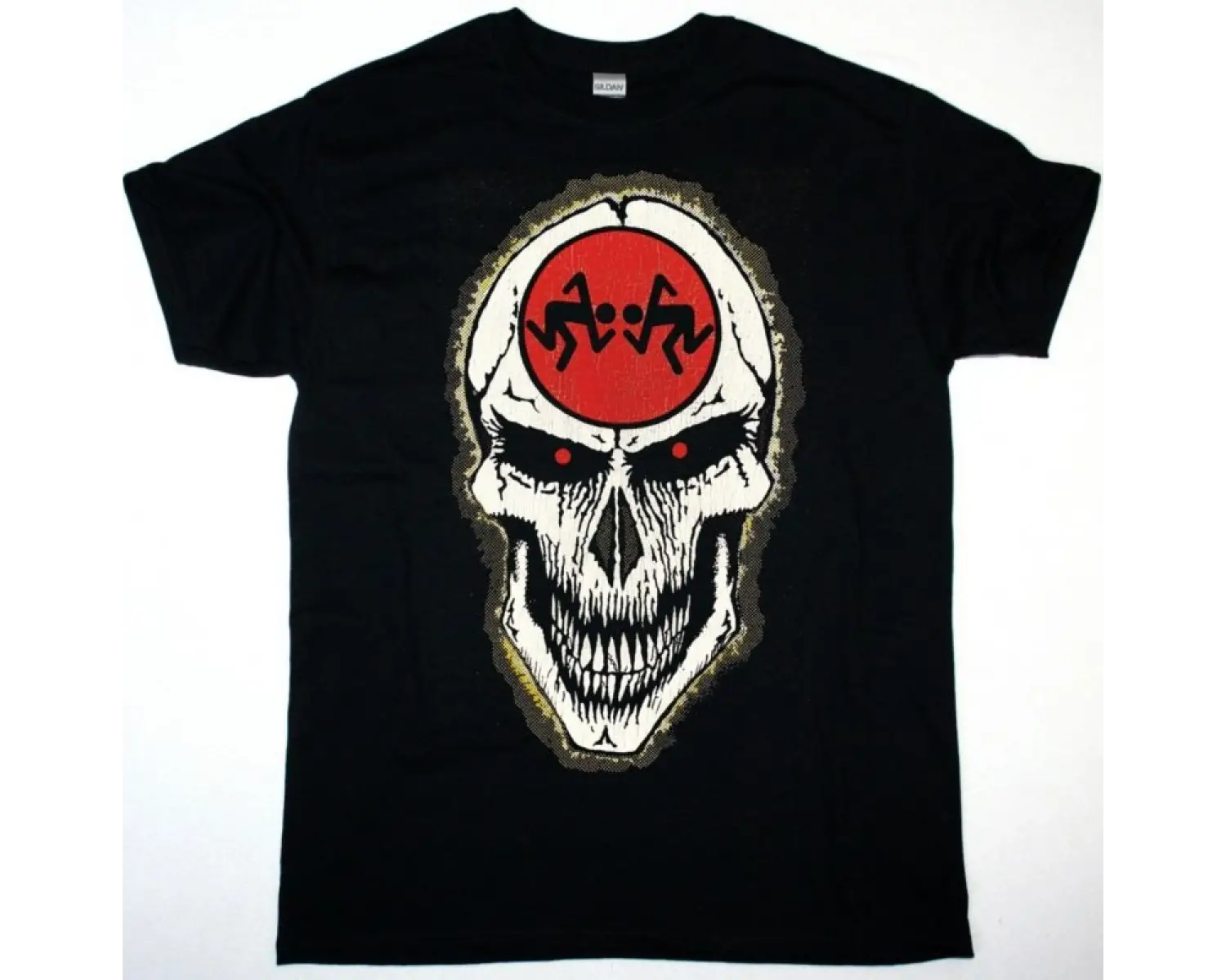 HEROES DEL SILENCIO LOGO HDS NEW BLACK T-SHIRT ÖN VE ARAKA BASKILI