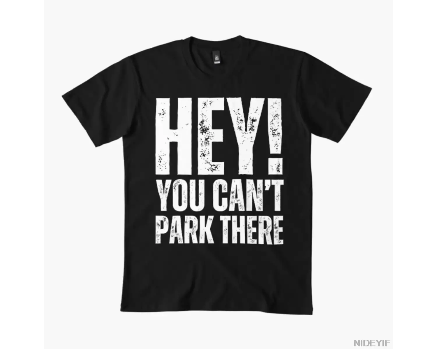 HEY! ORADAYA PARK ETMEYİNİZ YOK Meme Erkek Kadın Tişörtü %100 Pamuklu Tişörtler Kısa Kollu Üs