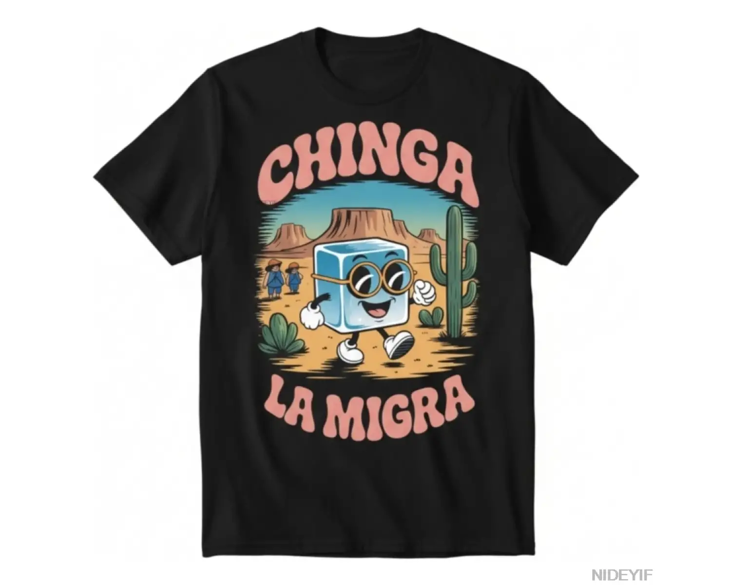 Hiçbir İnsan Yasadışı Değildir Protesto Göç Aktivisti Tişörtü Erkekler Kadınlar için %100 Pam