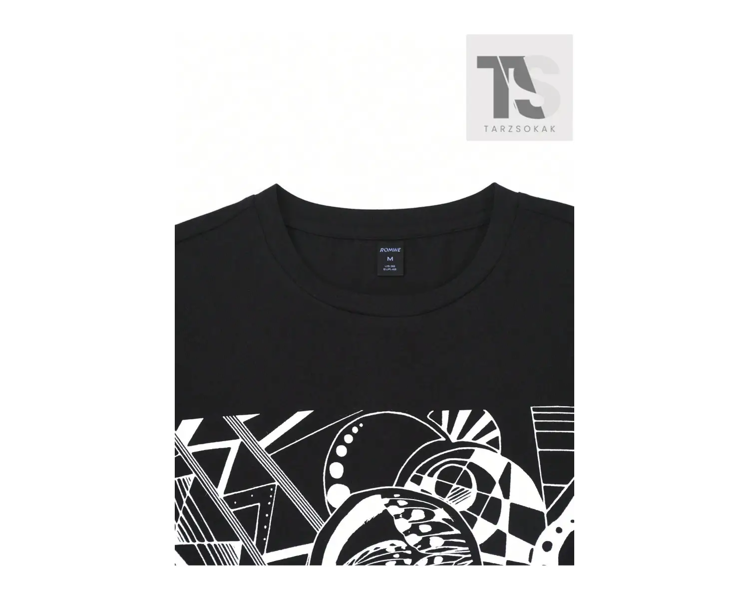 Hindistan Cevizi Ağacı ve Slogan Baskılı Erkek T-Shirt