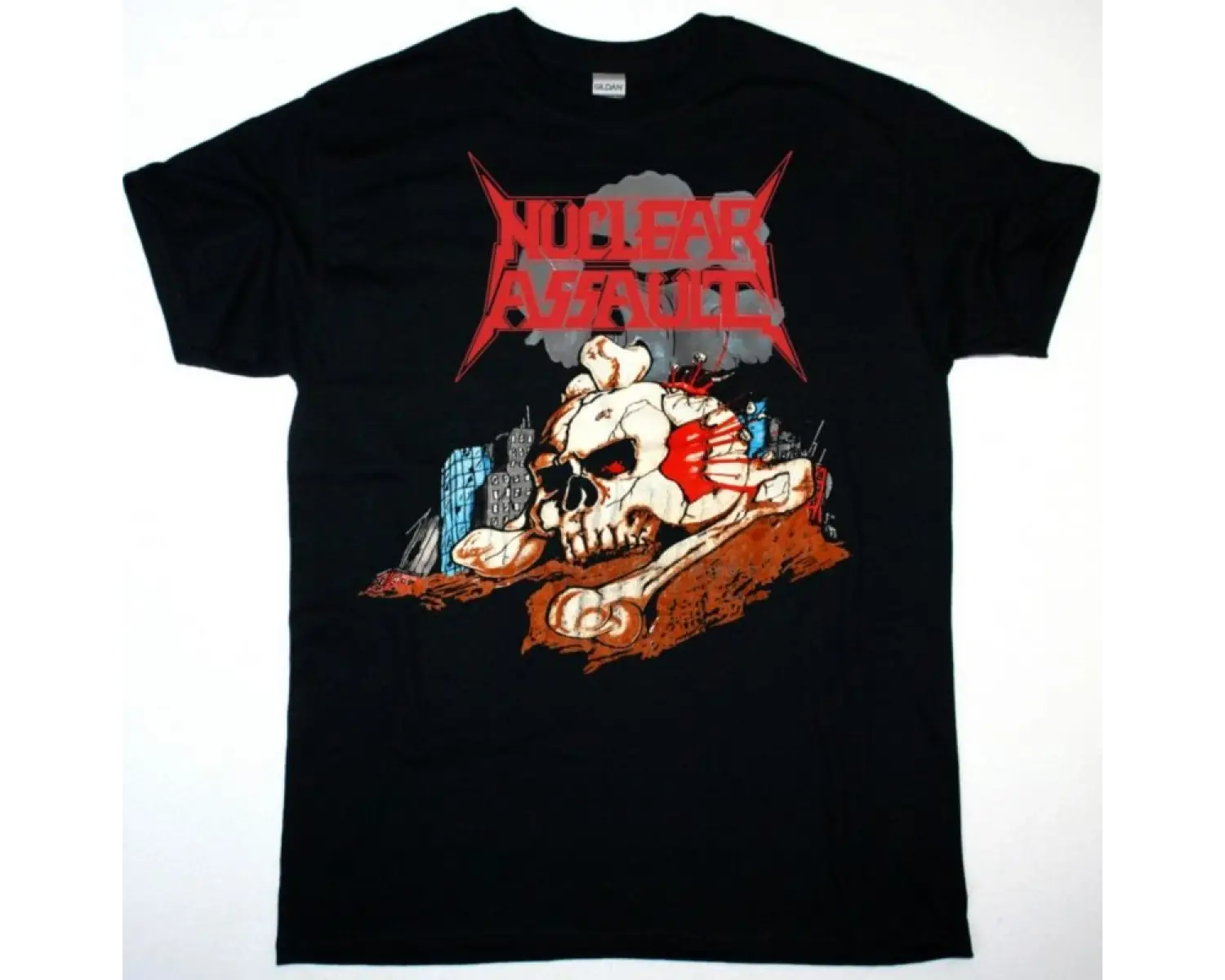 HIRAX BARRAGE OF NOISE NEW BLACK T-SHIRT ÖN VE ARAKA BASKILI