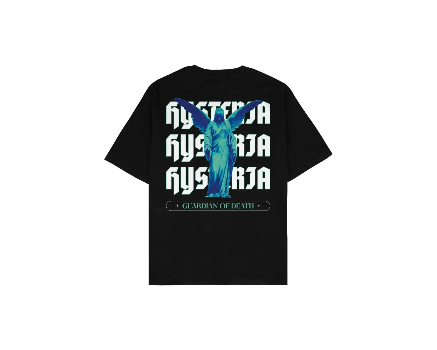 Histeria Siyah Oversize Unisex T-shirt