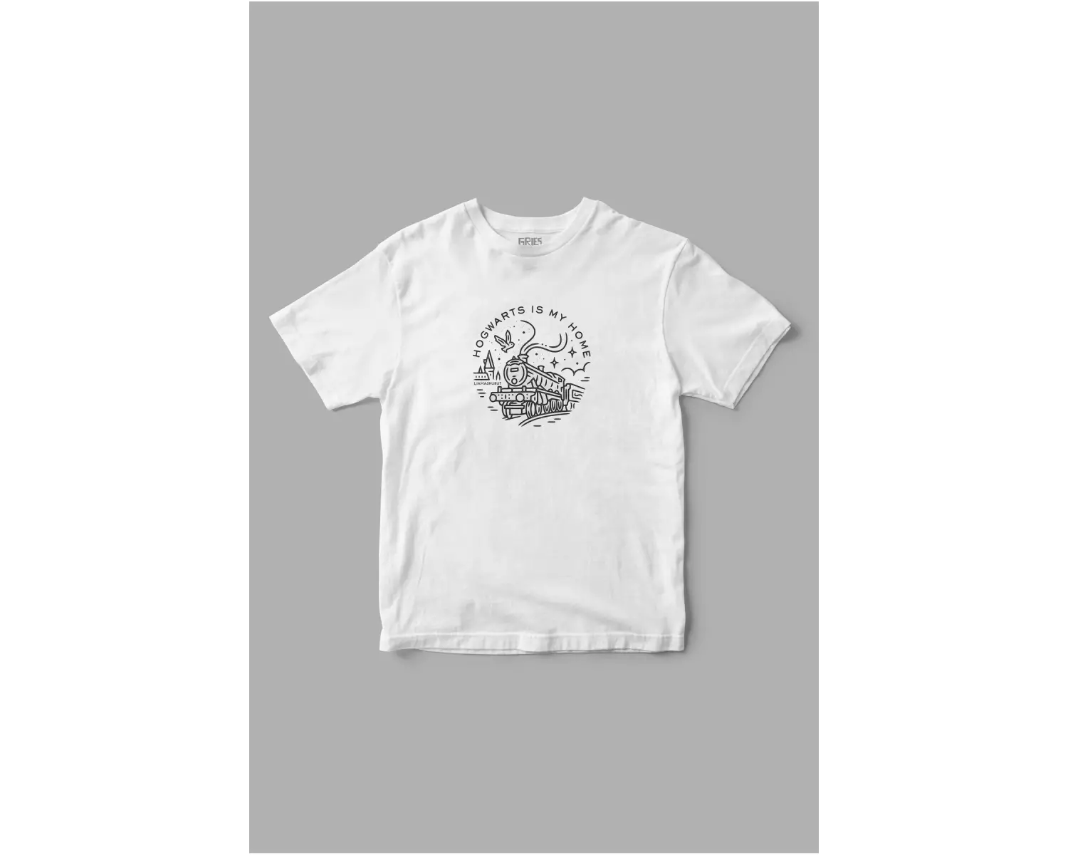 Hogwarts Minimal Harry Potter Baskılı Tişört