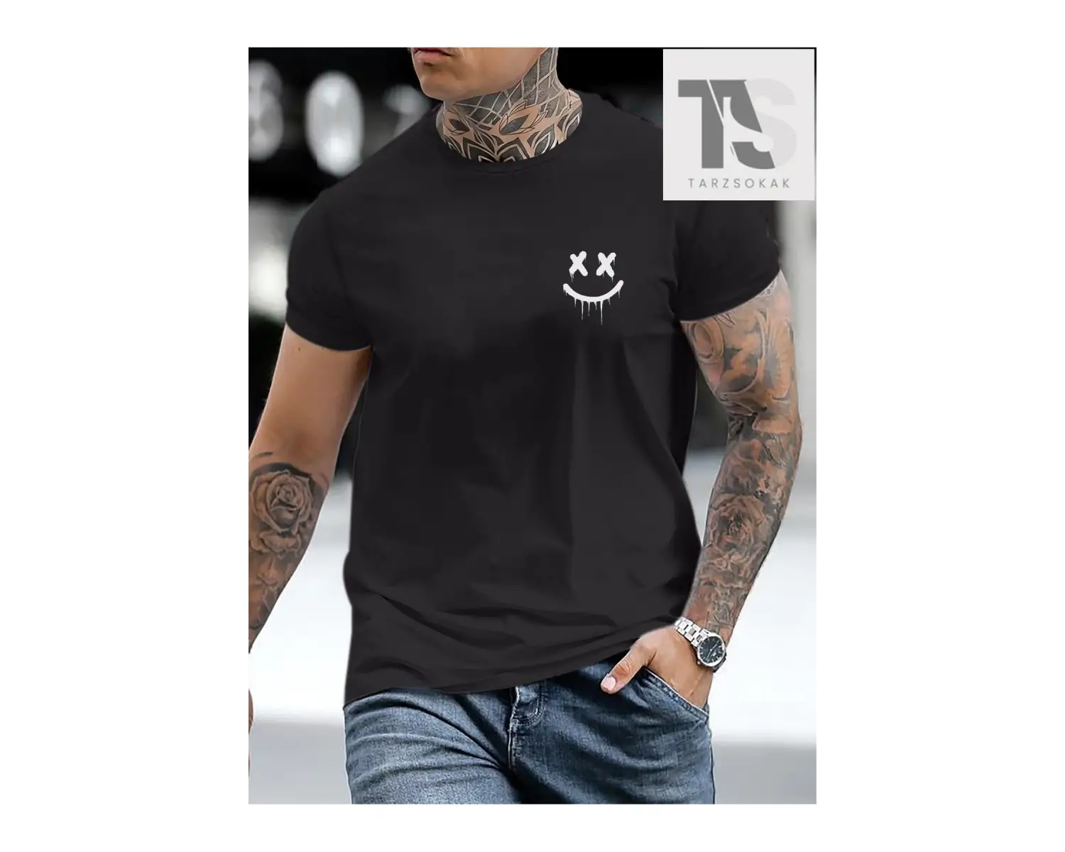 Homme Erkek Karikatür Grafik Tişört