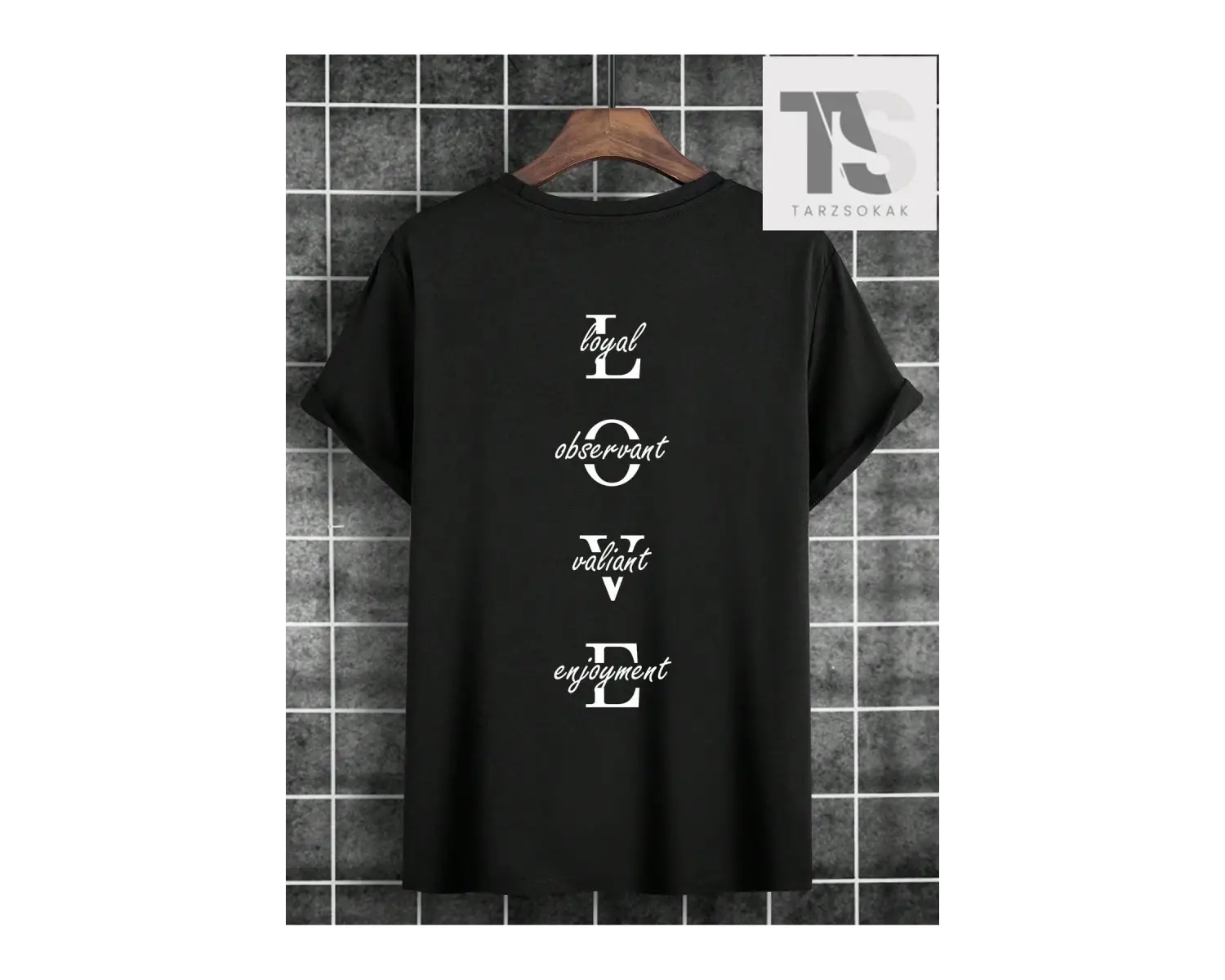 Homme Erkek Mektup Grafikli Tişört