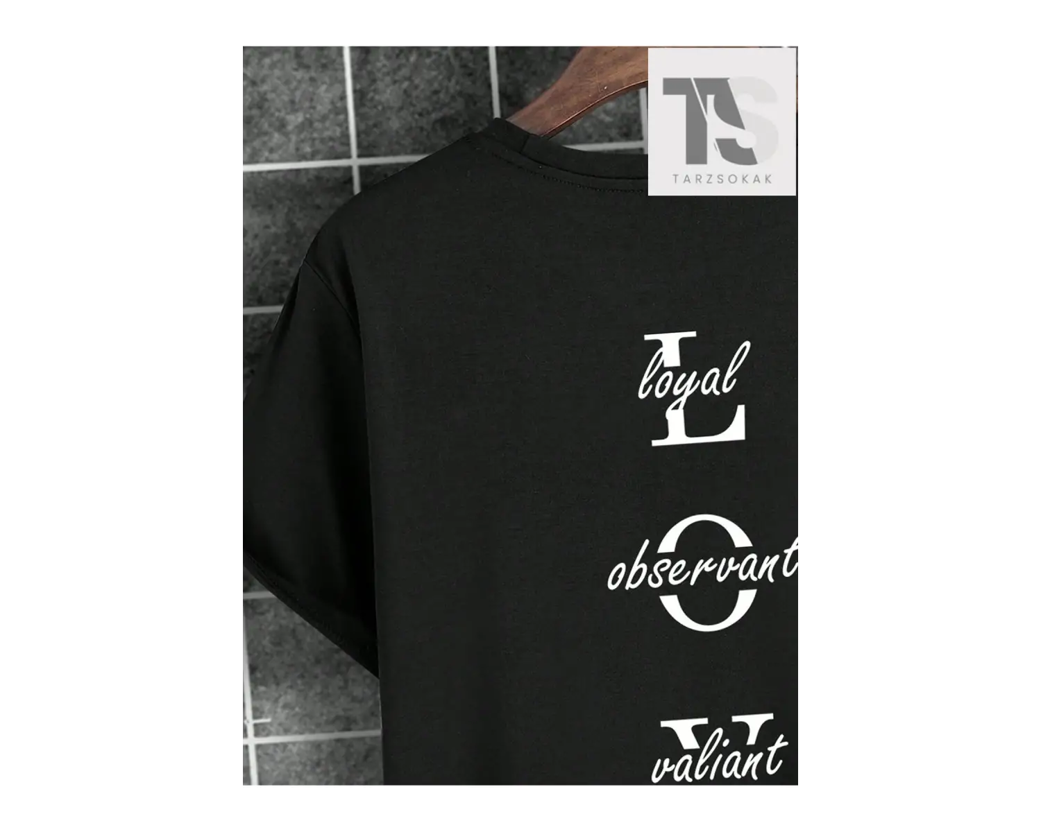 Homme Erkek Mektup Grafikli Tişört