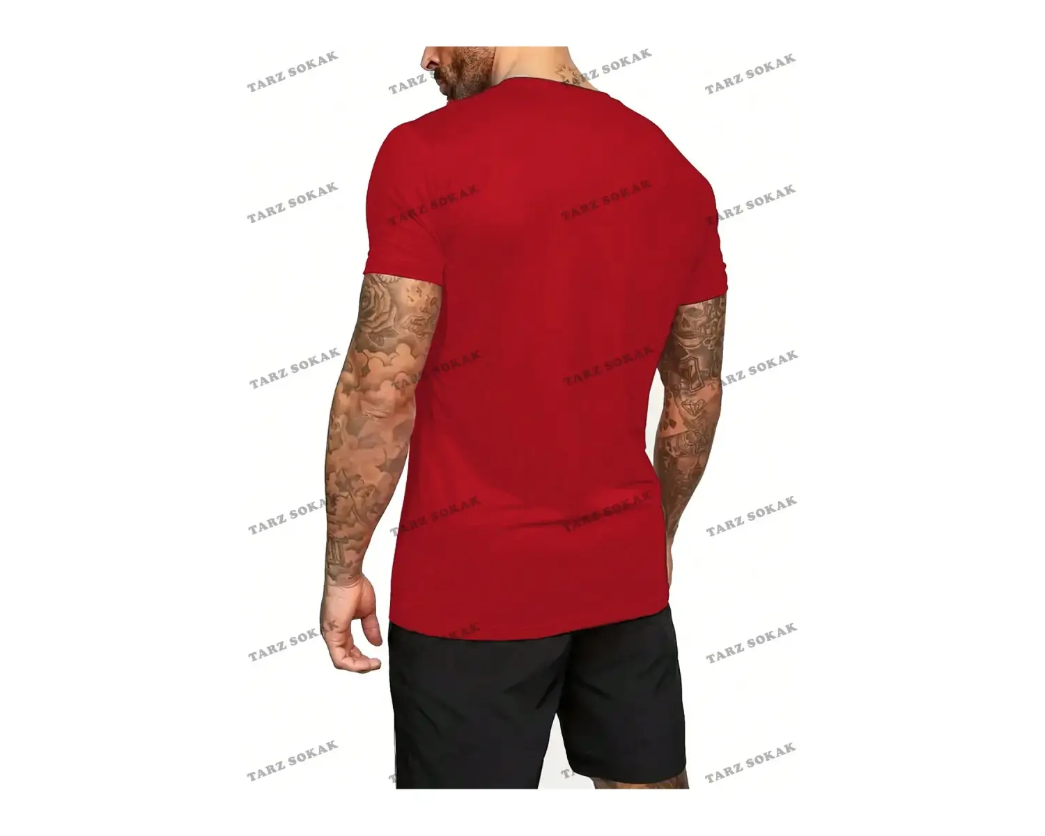 Homme Erkek Örümcek Baskılı T-Shirt Ve Şort Takım