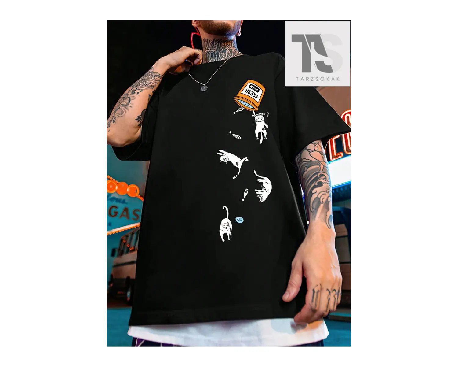 Homme Erkek Pamuk Yuvarlak Yaka Grafik Baskı Tişört