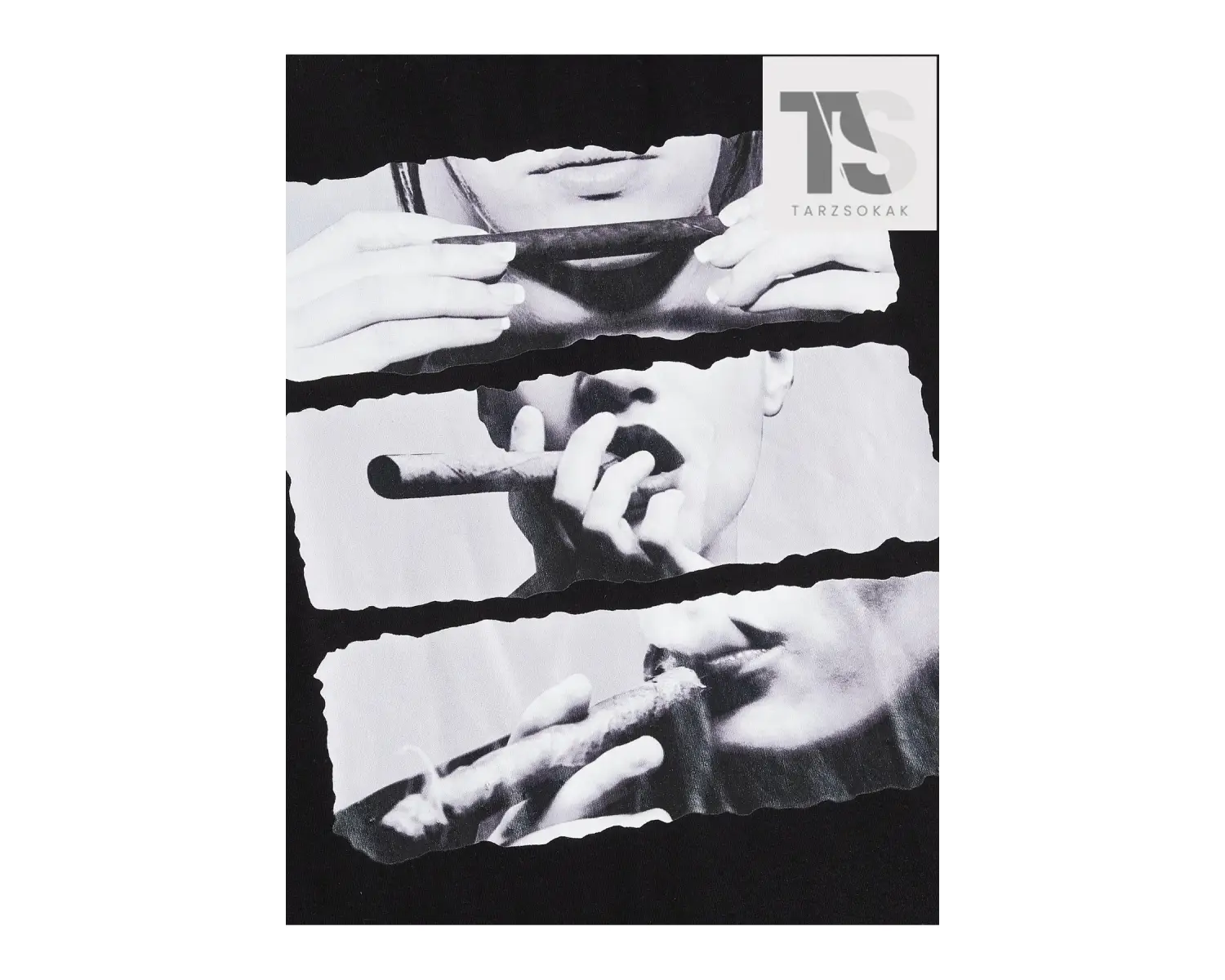 Homme Erkek Pamuklu Grafik Grafik Üst