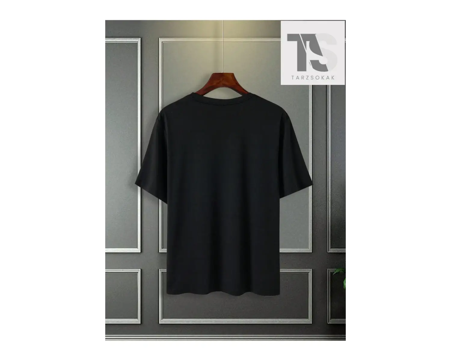 Homme Erkek Slim Fit Yuvarlak Yaka Kısa Kollu Yazı Baskılı Tişört