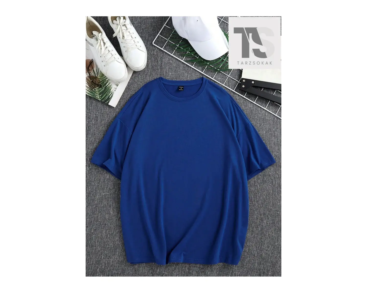 Homme Erkek Taç ve Harf Grafikli Tişört