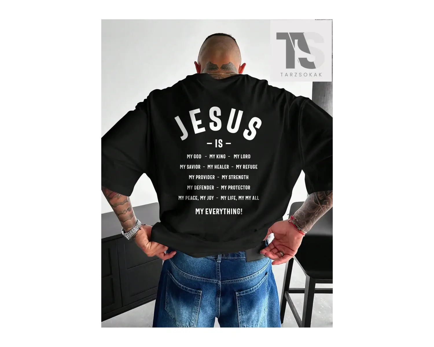 Homme Sloganlı Bisiklet Yaka Erkek Tişört