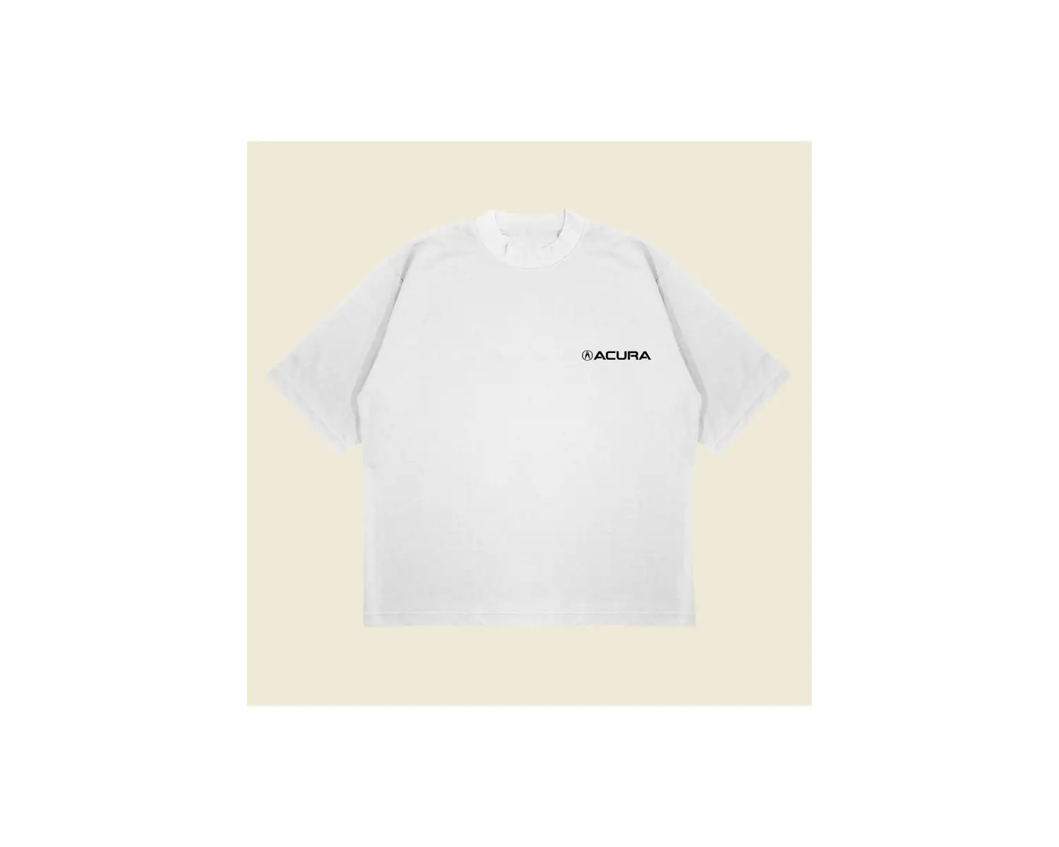 Honda Acura Nsx Baskılı Oversize Unisex Pamuklu Nefes Alan Kalın Kumaşlı