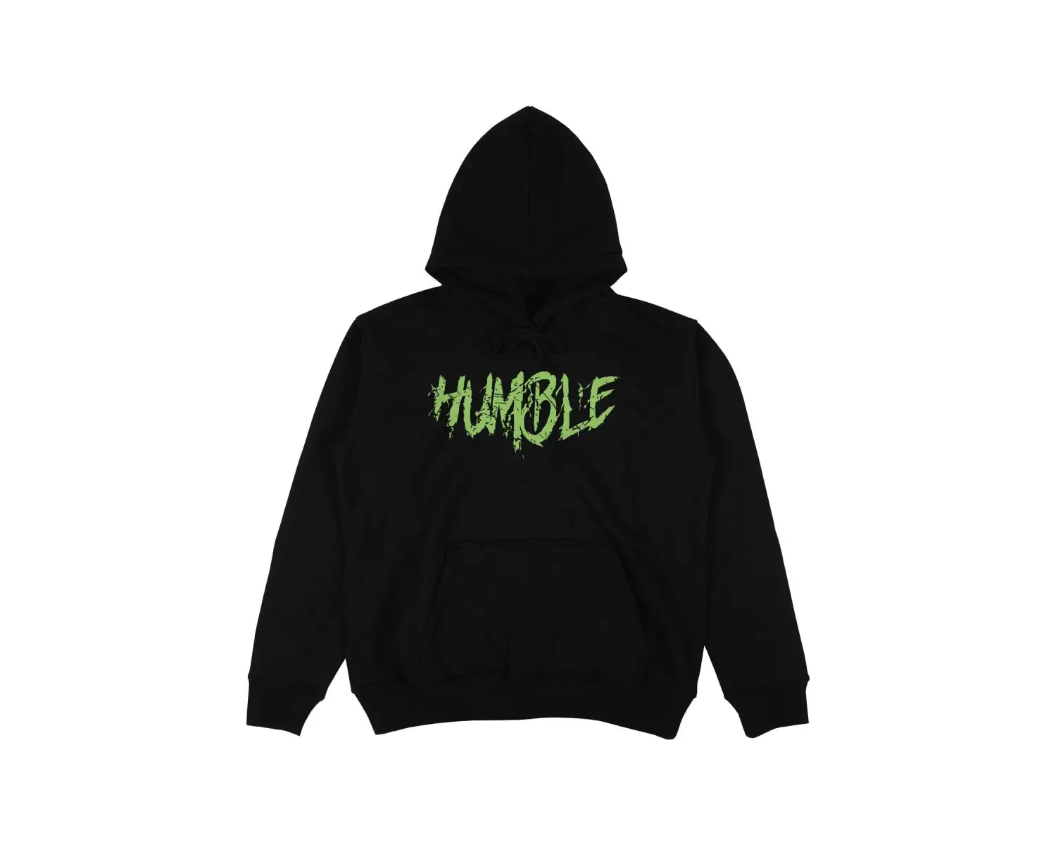 Humble Siyah Oversize Unisex Kapüşonlu Sweatshirt Hoodie