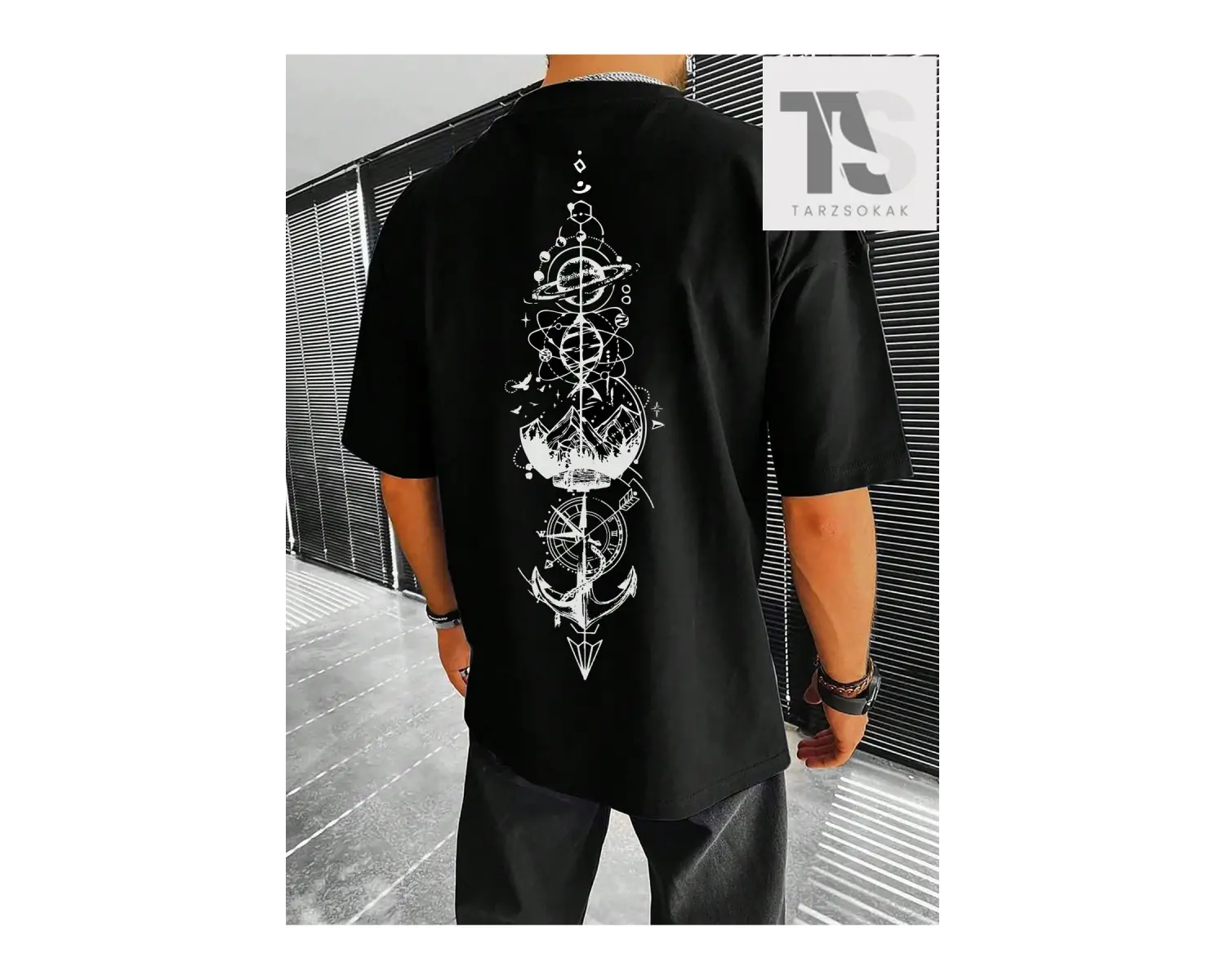 Hypemode Erkek Düz Baskılı Tişört