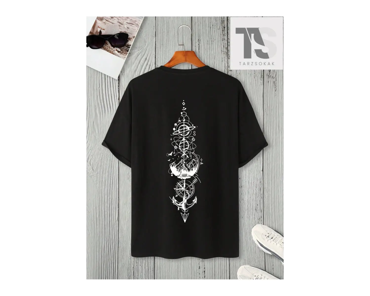 Hypemode Erkek Düz Baskılı Tişört