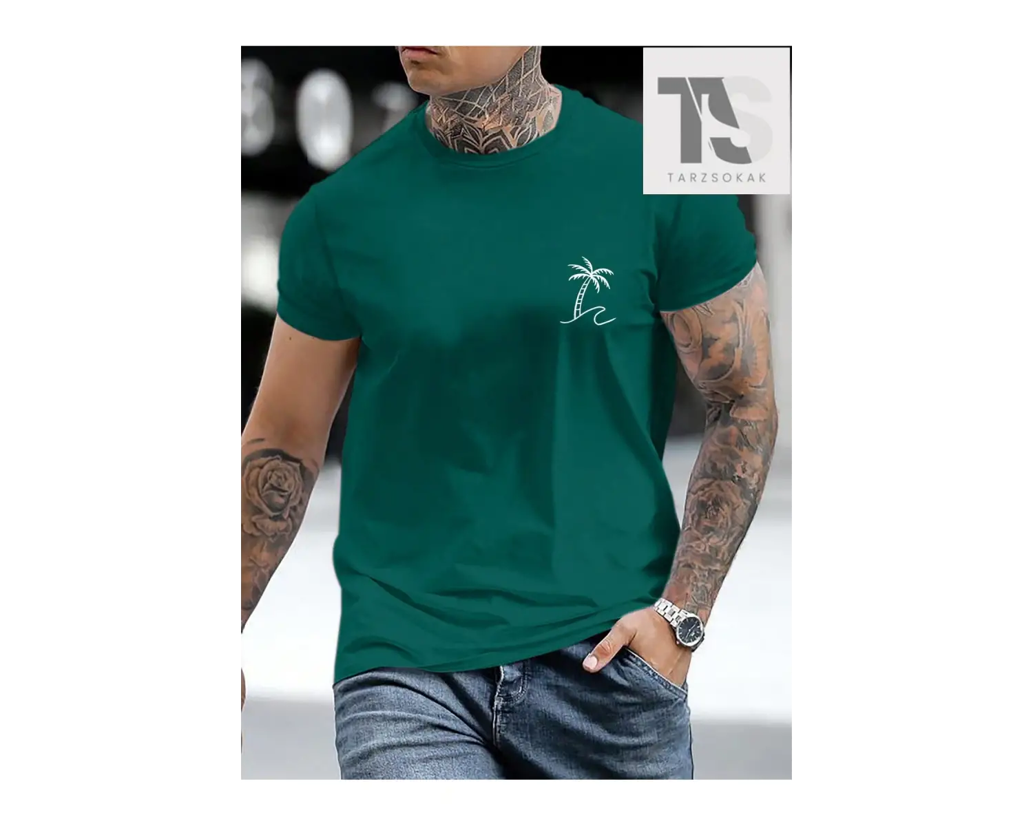 Hypemode Erkek Karakter ve Slogan Baskılı T-shirt