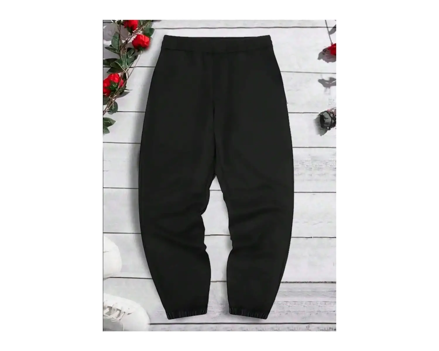 Hypemode Floral & Letter Graphic Drawstring Waist Eşofman Altı