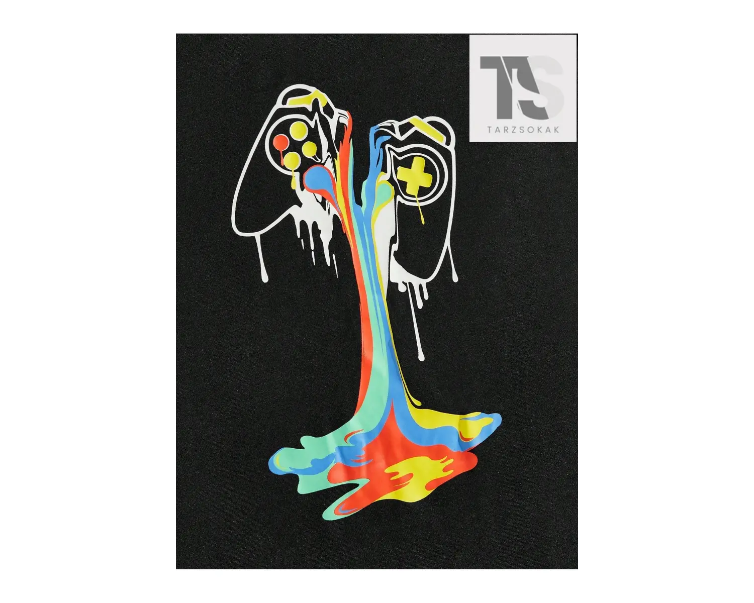 Hypemode Kısa Kollu Oyun Kumandası Baskılı Tişört