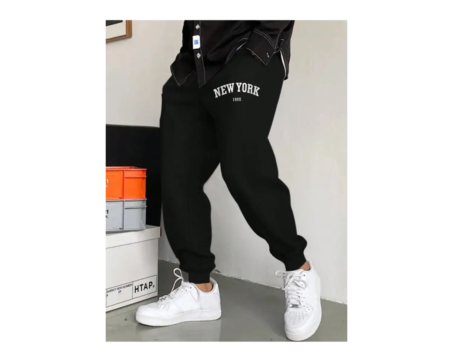 Hypemode Letter Graphic Drawstring Waist Eşofman Altı