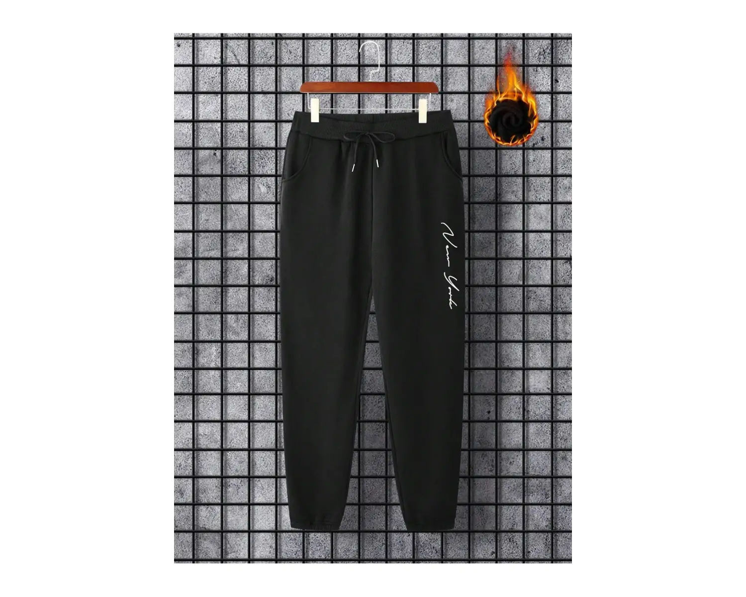 Hypemode Letter Graphic Drawstring Waist Eşofman Altı