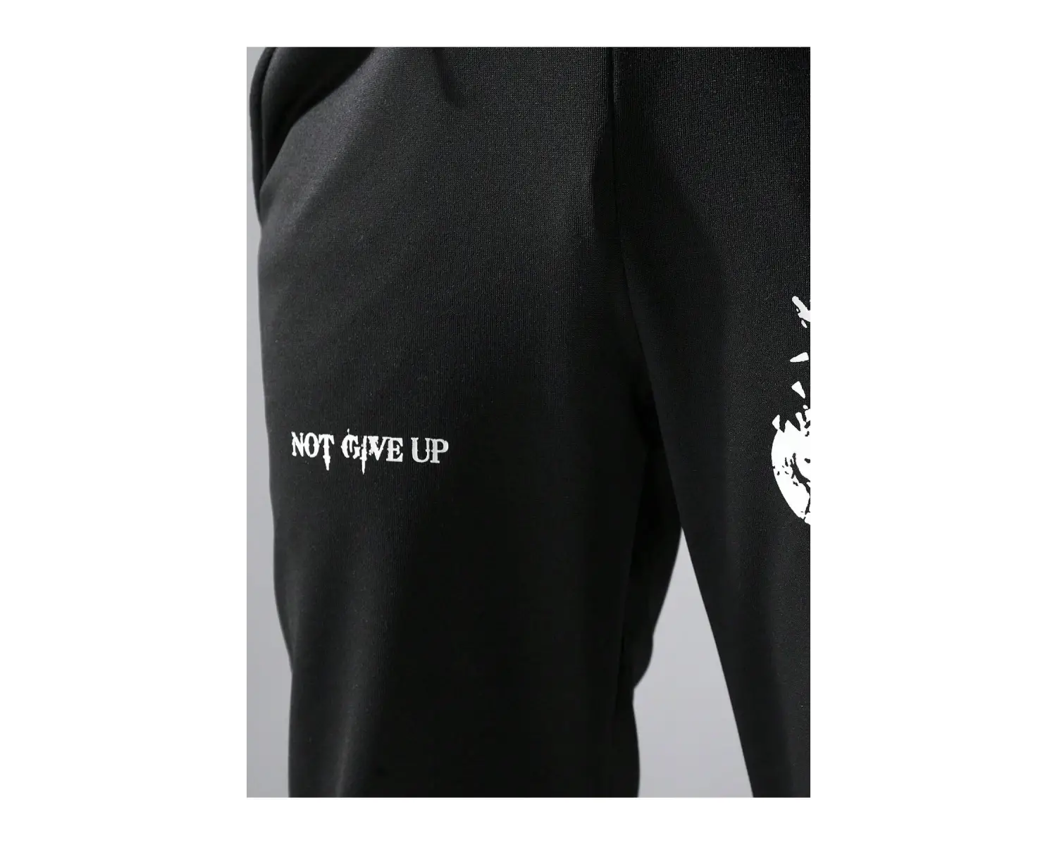 Hypemode Slogan Graphic Drawstring Waist Eşofman Altı