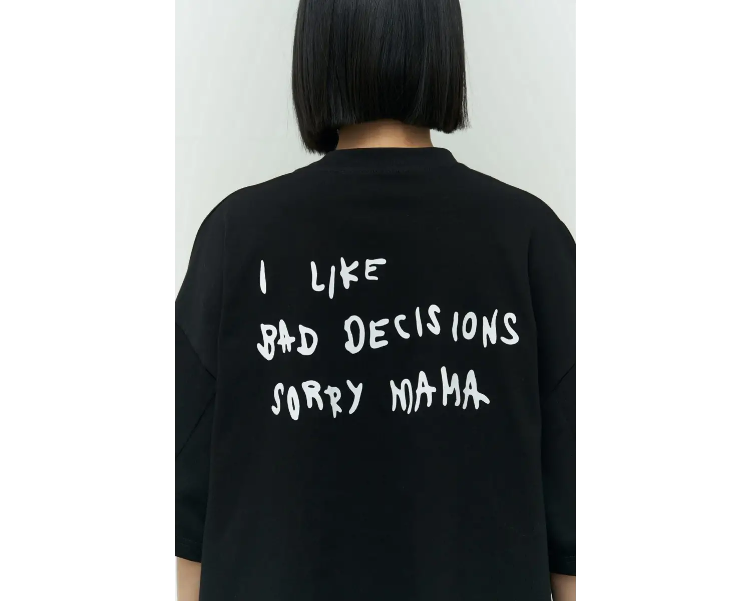 I Like Mama Beyaz Oversize