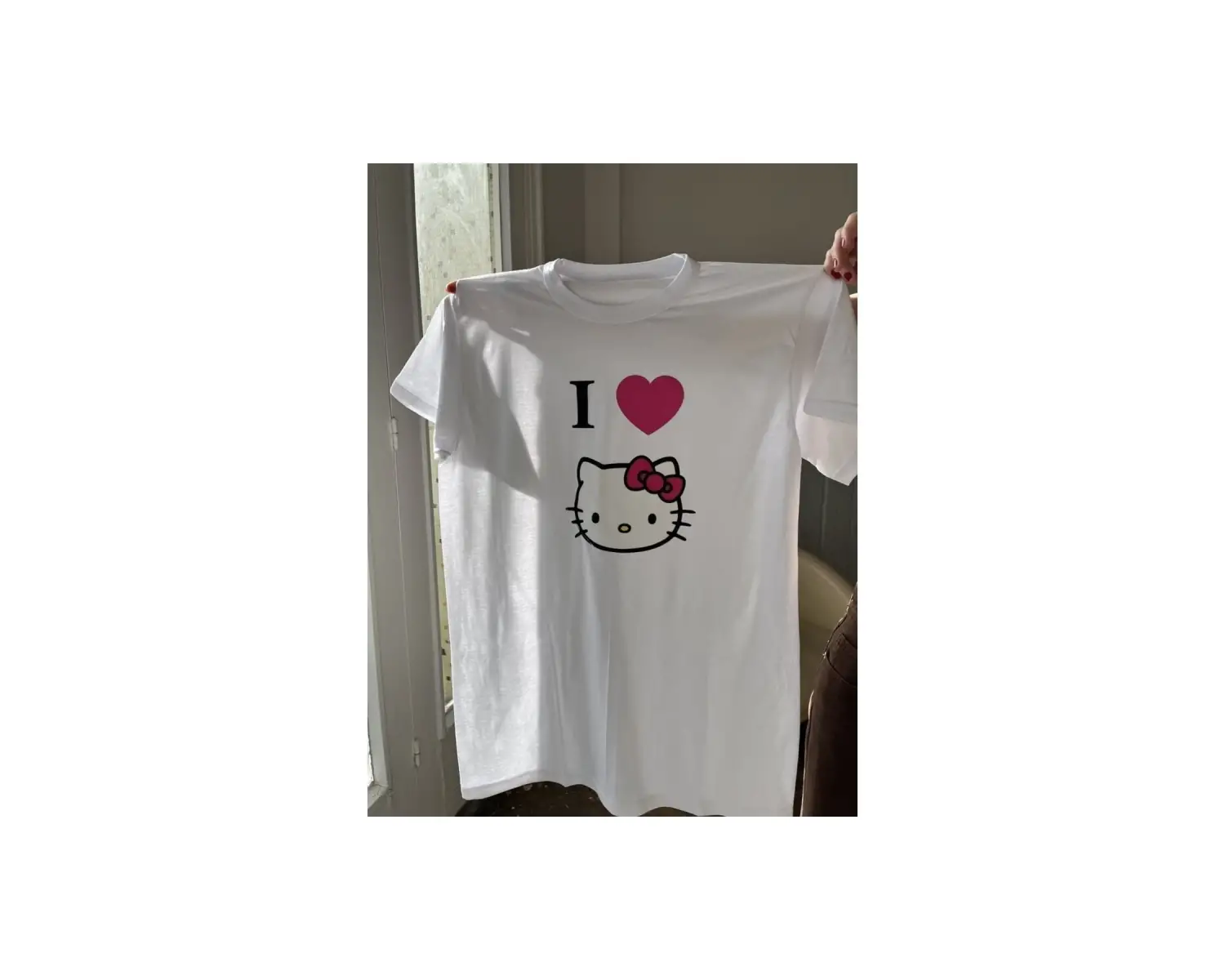I Love Hello Kitty - T-shirt Beyaz