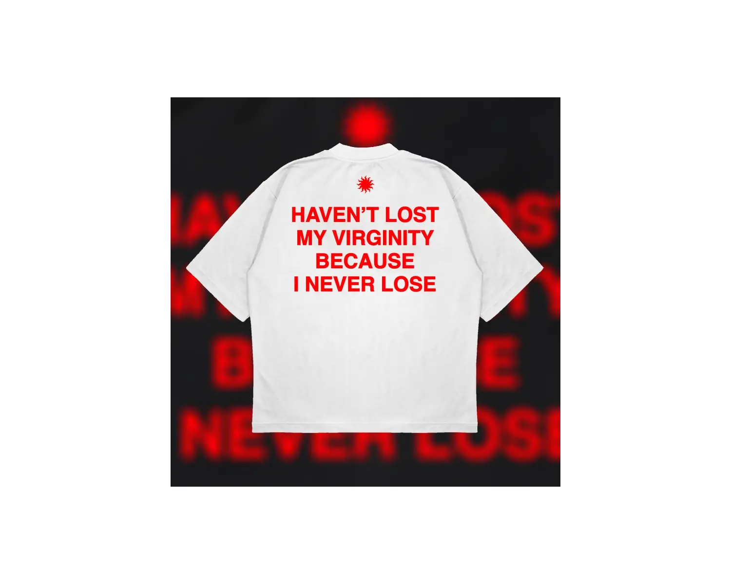 I Never Lose Boxy Fit Oversize Unisex Tshirt – Baskılı Tişört |