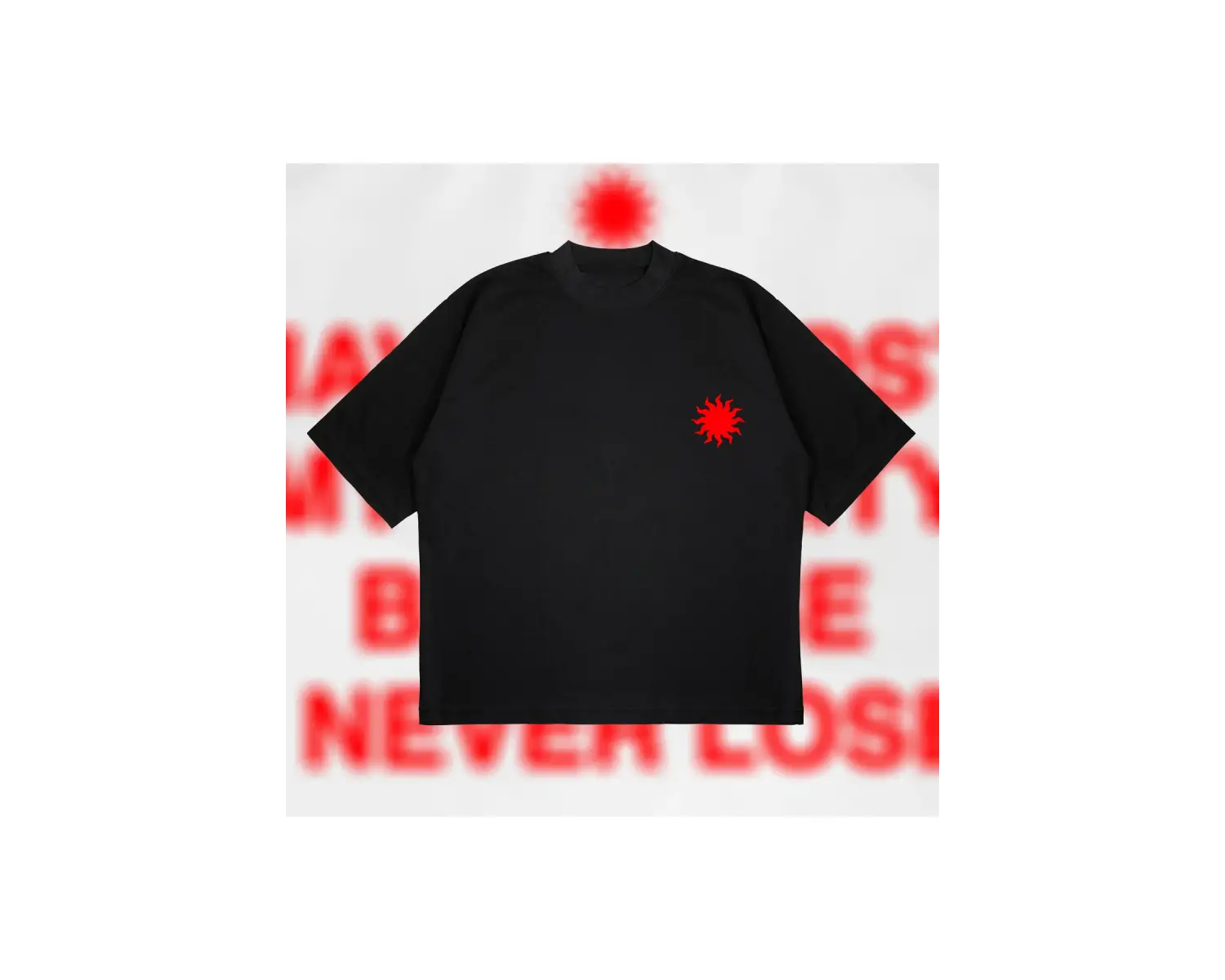 I Never Lose Boxy Fit Oversize Unisex Tshirt – Baskılı Tişört |