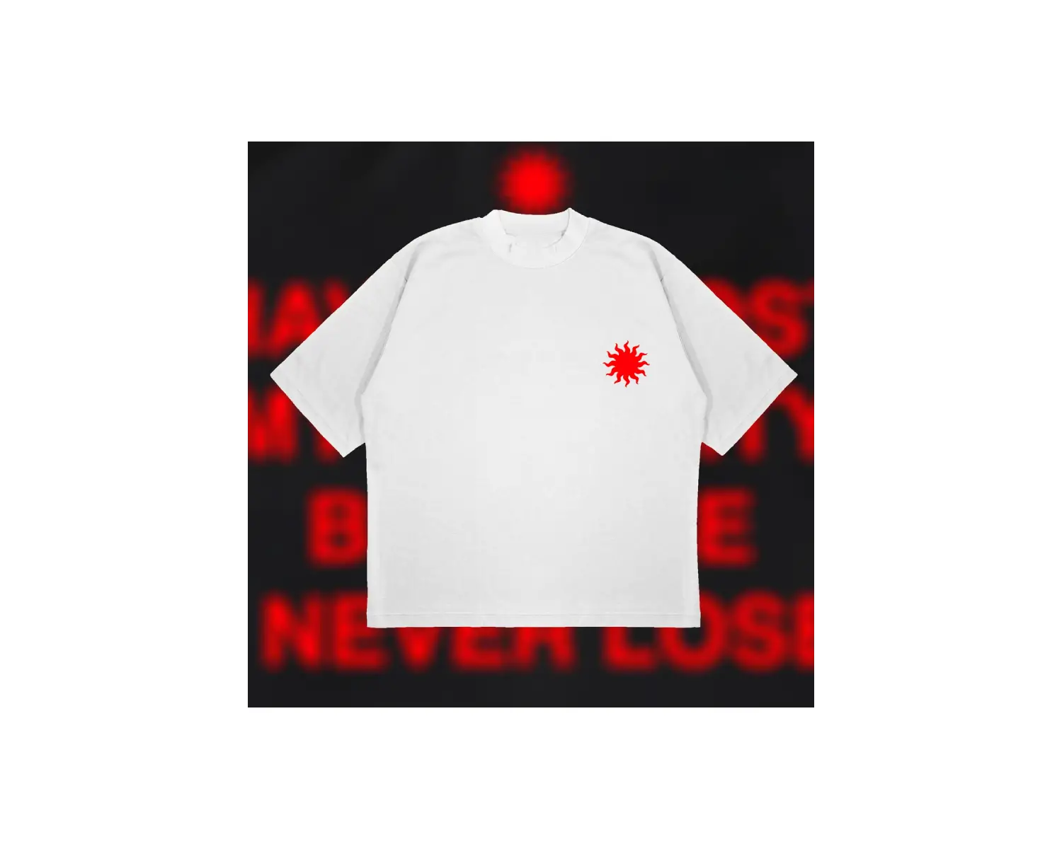 I Never Lose Boxy Fit Oversize Unisex Tshirt – Baskılı Tişört |