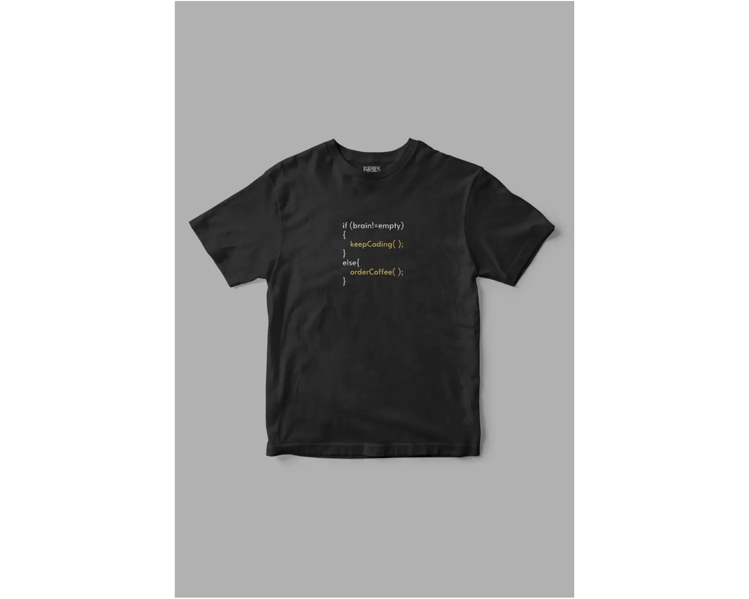 if (brain=empty) Yazılım Kodlama Baskılı Tişört