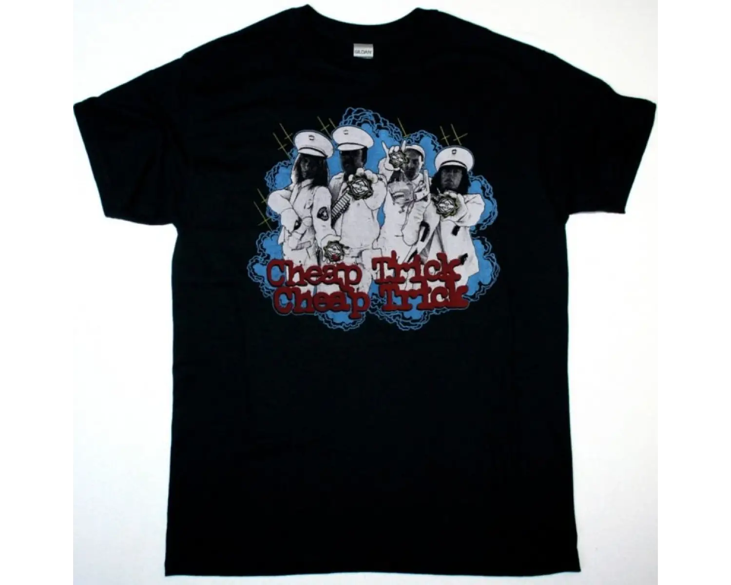 IN FLAMES CLAYMAN NEW BLACK T-SHIRT ÖN VE ARAKA BASKILI