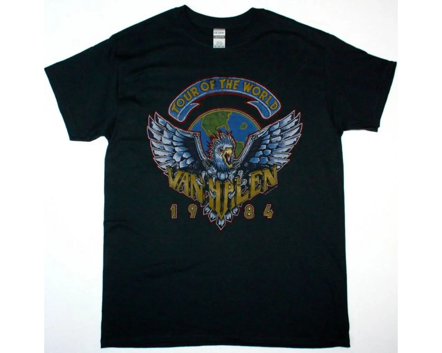 IN FLAMES I THE MASK NEW BLACK T-SHIRT ÖN VE ARAKA BASKILI
