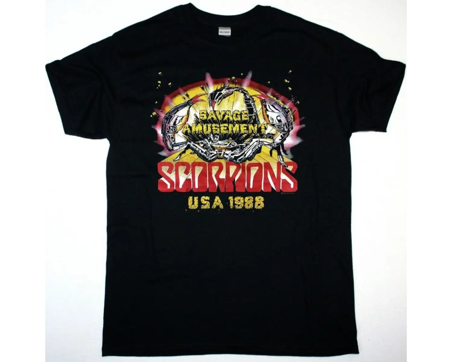 IN FLAMES KALI NEW BLACK T-SHIRT ÖN VE ARAKA BASKILI