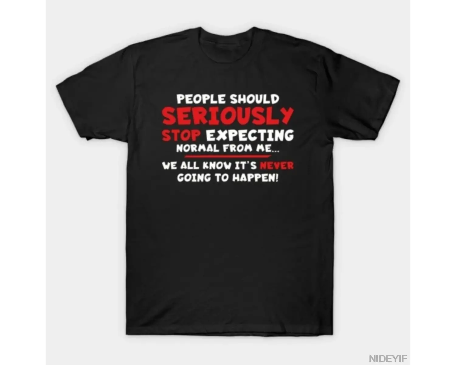 İNSANLAR CİDDİ OLARAK T-shirtü Durdurmalı Erkekler Kadınlar İçin %100 Pamuklu Tişörtler Kısa